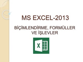 MS Excel 2013 | PPTX