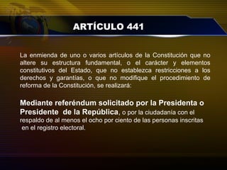 Enlace Ciudadano Nro 206 tema: art. 441 de la constitución | PPT