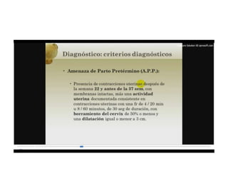 12.  parto pretermino - tocolisis