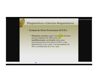 12.  parto pretermino - tocolisis