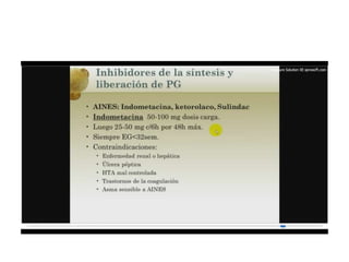 12.  parto pretermino - tocolisis