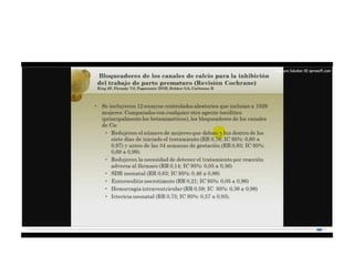12.  parto pretermino - tocolisis