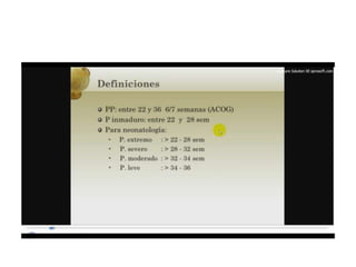 12.  parto pretermino - tocolisis