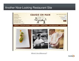 Another Nice-Looking Restaurant Site




                    What’s the difference?
 
