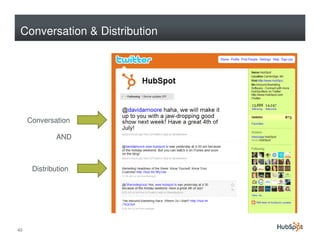 Conversation & Distribution




     Conversation

              AND



      Distribution




45
 