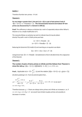 A Proof of Twin primes and Golbach's Conjecture | PDF
