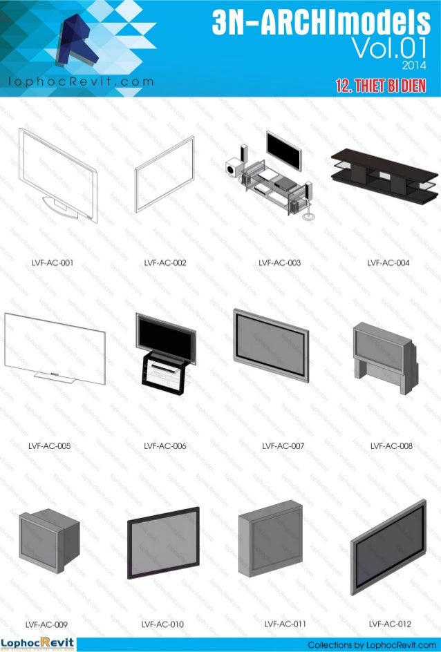 Bộ thư viện thiết bị điện (Family electric) trong revit 2016