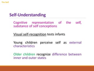Development of self concept across the life span | PPTX