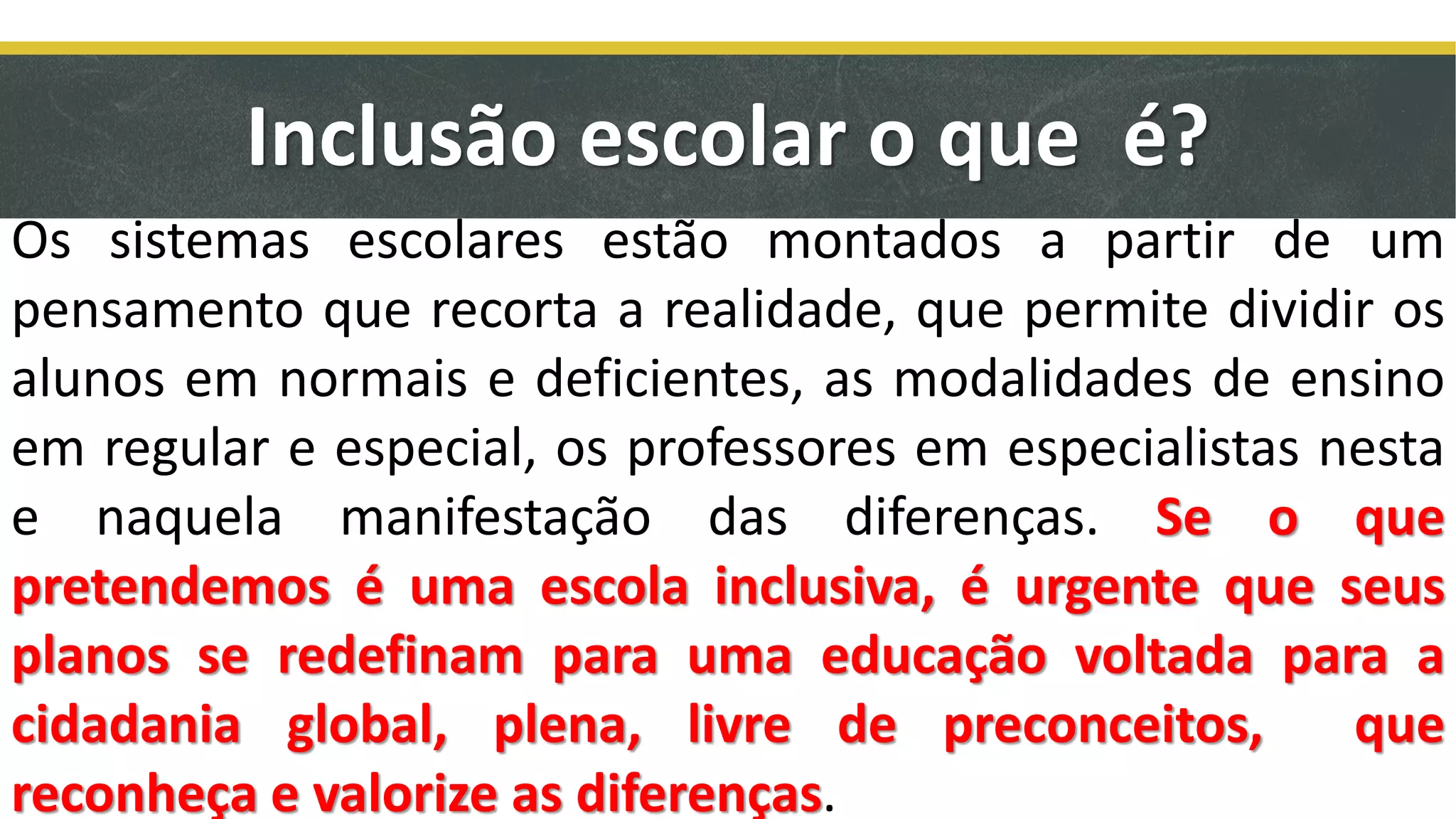 inclusão escolar | PDF