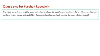 Monitoring & Evaluation and ICTs4D