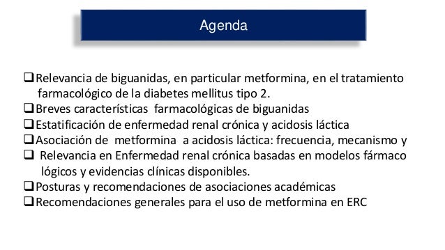 Metformina y enfermedad renal crónica Metformina y enfermedad renal crónica