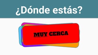 ¿Dónde estás?
 