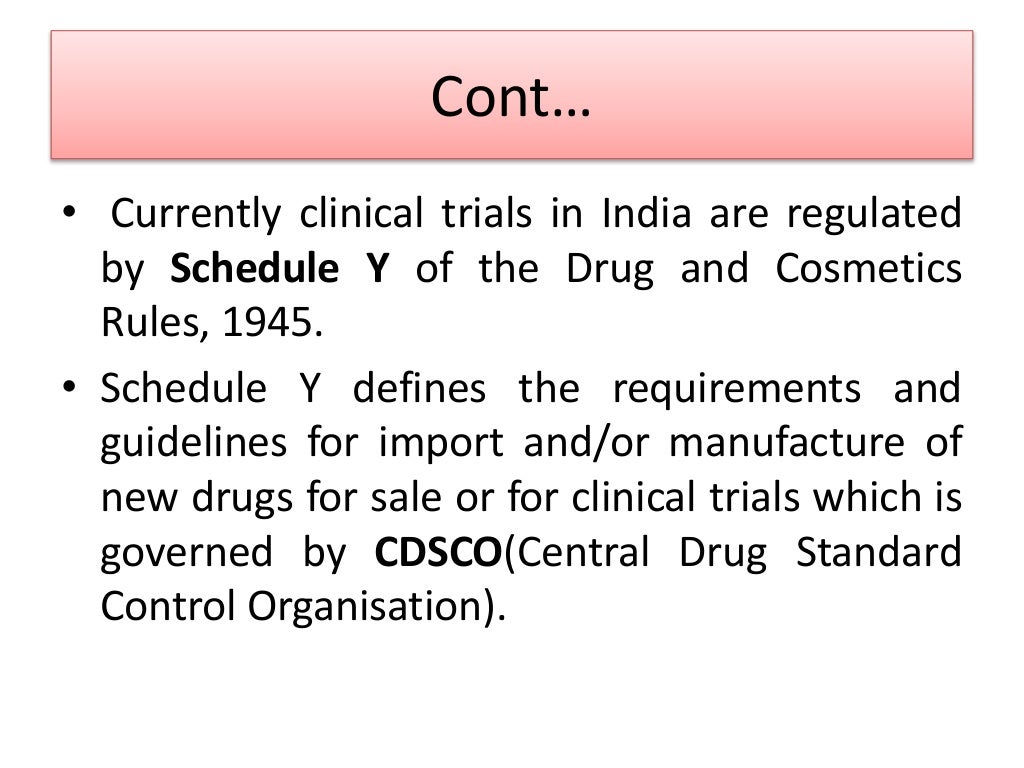 clinical trial application in india