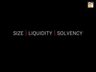 SIZE | LIQUIDITY | SOLVENCY
 