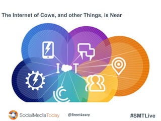 #SMTLive
The Internet of Cows, and other Things, is Near
@BrentLeary
 