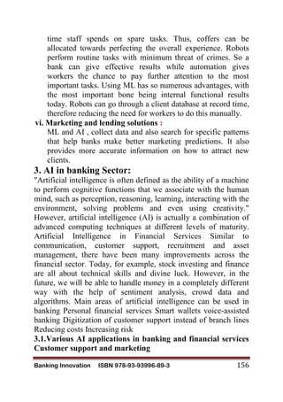 AI AND ML IN BANKING SECTOR | PDF
