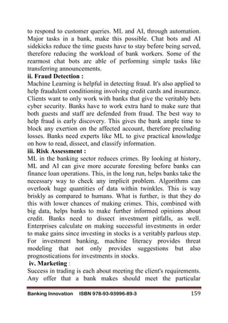 AI AND ML IN BANKING SECTOR | PDF
