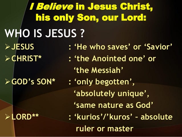 Image result for WHO IS JESUS CHRIST? image