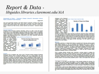 Information Literacy and First Year Students: Programmatic Instructional Approaches and Assessment