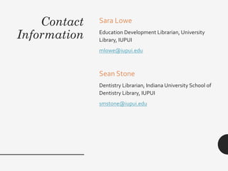 Information Literacy and First Year Students: Programmatic Instructional Approaches and Assessment