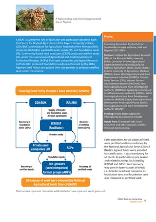 ICRISAT West and Central Africa Highlights 2018: Seed recovery scheme facilitates groundnut seed purity, traceability and availability