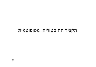 ‫מסופוטמית‬ ‫ההיסטוריה‬ ‫תקציר‬
34
 