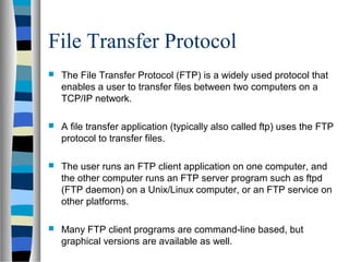 file transfer and access utilities