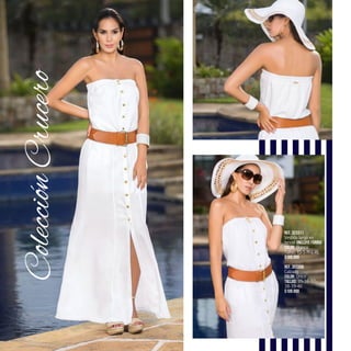 ColecciónCrucero
20
Ref. 323311
Vestido largo en
tencel (Incluye forro)
Color: Blanco
Tallas: XS-S-M-L-XL
$169.990
Ref. 303306
Calzado
Color: Único
Tallas: 35-36-37-
38-39-40
$109.990
 