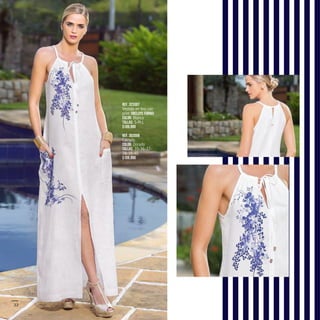 22
Ref. 323307
Vestido en lino con
print (Incluye forro)
Color: Blanco
Tallas: S-M-L
$189.990
Ref. 303006
Calzado
Color: Dorado
Tallas: 35-36-37-
38-39-40
$109.990
 