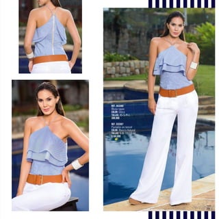 23
Ref. 353360
Blusa rayas
Color: Único
Tallas: XS-S-M-L
$99.990
Ref. 333307
Pantalón en tencel
Color: Blanco-Natural
Tallas: 6-8-10-12-14
$169.990
 