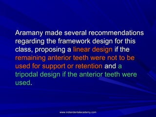 Aramany made several recommendationsAramany made several recommendations
regarding the framework design for thisregarding ...
