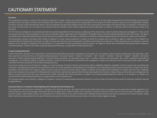 TSXV: FPC | WWW.FALCORES.COM | 2
Disclaimer
This presentation contains a review of the Company’s properties in Canada. Viewers are cautioned that the projects are at an early stage of exploration and that estimates and projections
contained herein are based on limited and incomplete data. More work is required before the mineralization on the projects and their economic aspects can be confidentially modeled.
Therefore, the work results and estimates herein may be considered to be generally indicative only of the nature and quality of the projects. No representation or prediction is intended as to
the results of future work, nor can there be any promise that the estimates herein will be confirmed by future exploration or analysis, or that the projects will otherwise prove to be
economic.
The TSX Venture Exchange has not reviewed and does not accept responsibility for the accuracy or adequacy of this presentation, which has been prepared by management. There can be
no assurance that any of the assumptions in the resource estimates will be supported by a Pre-feasibility or Feasibility Study or that any forward looking event will come to pass. The data is
incomplete and considerable additional work will be required to complete further evaluation, including but not limited to drilling, engineering and socio-economic studies and investment.
This presentation contains information with respect to adjacent or similar mineral properties in respect of which the Company has no interest or rights to explore or mine. Readers are
cautioned that the Company has no interest in or right to acquire any interest in any such properties, and that mineral deposits on adjacent or similar properties are not indicative of mineral
deposits on the Company’s properties. Past performance is no guarantee of future performance and all investors are urged to consult their investment professionals before making an
investment decision. Investors are further cautioned that past performance is no guarantee of future performance
Forward-Looking Statements
Certain information included in this presentation constitutes forward-looking statements, including any information as to our projects, plans and future performance. All statements, other
than statements of historical fact, are forward-looking statements. The words “expect”, “believe”, “anticipate”, “will”, “intend”, “estimate”, “forecast”, “budget”, “schedule” and similar
expressions identify forward-looking statements. Forward-looking statements are necessarily based upon a number of factors and assumptions that, while considered reasonable by
management, are inherently subject to significant business, economic and competitive uncertainties and contingencies. Known and unknown factors could cause actual results to differ
materially from those projected in the forward-looking statements.
Such factors include, but are not limited to: changes to current estimates of mineral reserves and resources; labour availability; litigation; availability of and increased costs associated with
contractors and exploration equipment; the speculative nature of mineral exploration and development, including the risks of obtaining necessary licenses and permits; contests over title to
properties; uncertainty with the Company’s ability to secure capital to execute its business plans; changes in national and local government legislation in Canada; risk of loss due to sabotage
and civil disturbances; risks arising from holding derivative instruments; and business opportunities that may be pursued by the company. Many of these uncertainties and contingencies can
affect our actual results and could cause actual results to differ materially from those expressed or implied in any forward-looking statements made by, or on behalf of, us. Readers are
cautioned that forward-looking statements are not guarantees of future performance.
The company disclaims any intention or obligation to update or revise any forward-looking statements whether as a result of new information, future events or otherwise, except as required
by applicable law.
Cautionary Note to U.S Investors Concerning Measured, Indicated and Inferred Resources
This presentation uses the terms “measured,” “indicated” and “inferred resources. We advise investors that while those terms are recognized and required by Canadian regulations, the
United States Securities and Exchange commission does not recognize them. Under Canadian rules, estimates of inferred mineral resources may not form the basis of feasibility or other
economic studies. United States investors are cautioned not to assume that all or any part of measured or indicated mineral resources will ever be converted into mineral reserves. United
States investors are also cautioned not to assume that all or any part of an inferred mineral resource exists, or is economically or legally mineable.
CAUTIONARY STATEMENT
 