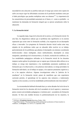 Profesionalización y capacitación docente (Juan Carlos Tedesco)