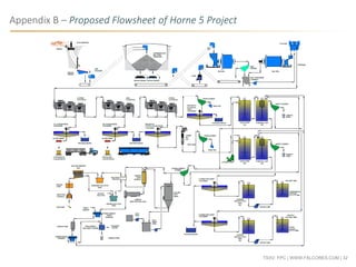 TSXV: FPC | WWW.FALCORES.COM | 32
Appendix B – Proposed Flowsheet of Horne 5 Project
 