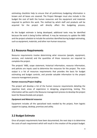 Software Project Management: Budget | PDF