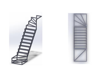 3D model of the stairs 2