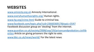 GLOBAL PERSPECTIVE CAMBRIDGE IGCSE: LAW AND CRIMINALITY | PPTX