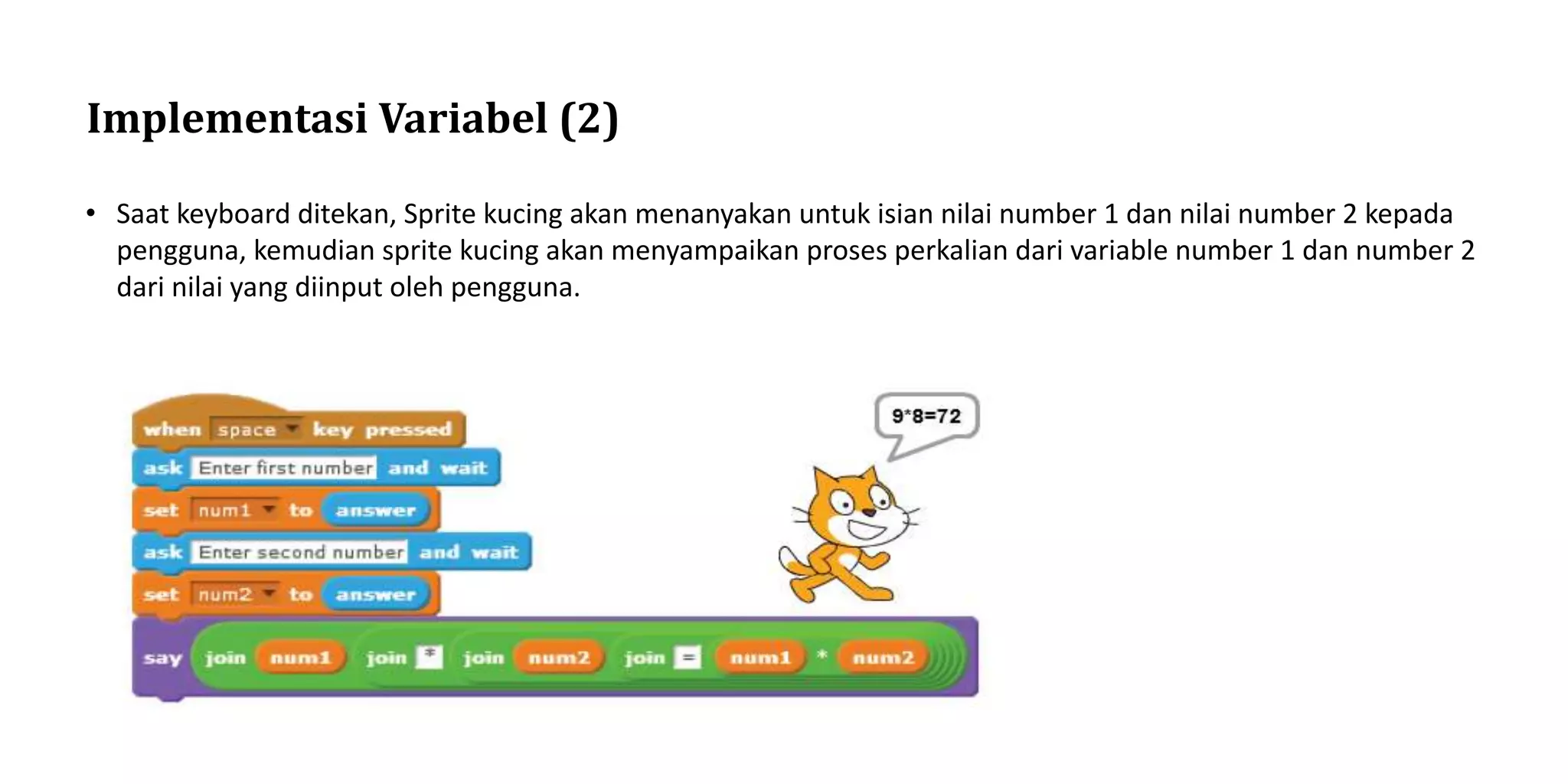 12. data (variable dan list) scratch | PPTX