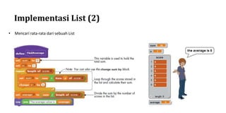 12. data (variable dan list) scratch | PPTX
