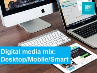 Digital media mix:
Desktop/Mobile/Smart
 
