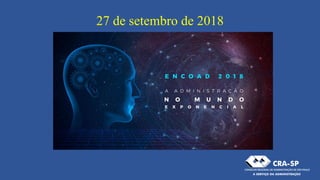 27 de setembro de 2018
 