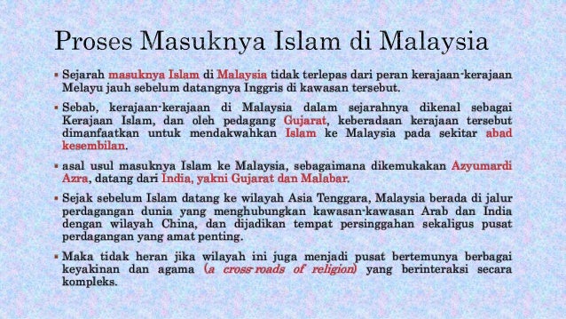 Sejarah Islam Di Malaysia
