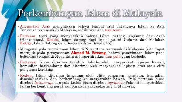 perkembangan islam di malaysia