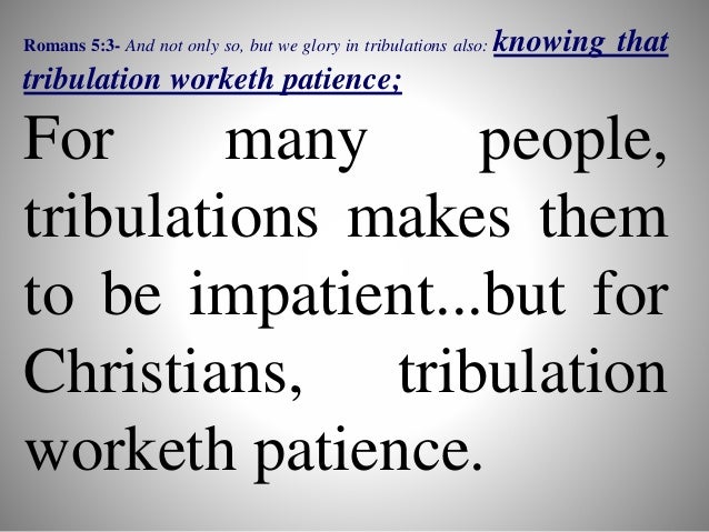 12 Romans 5 Experimental Religion