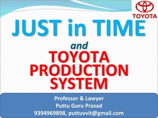 12. jit in toyota production system pgp | PPTX