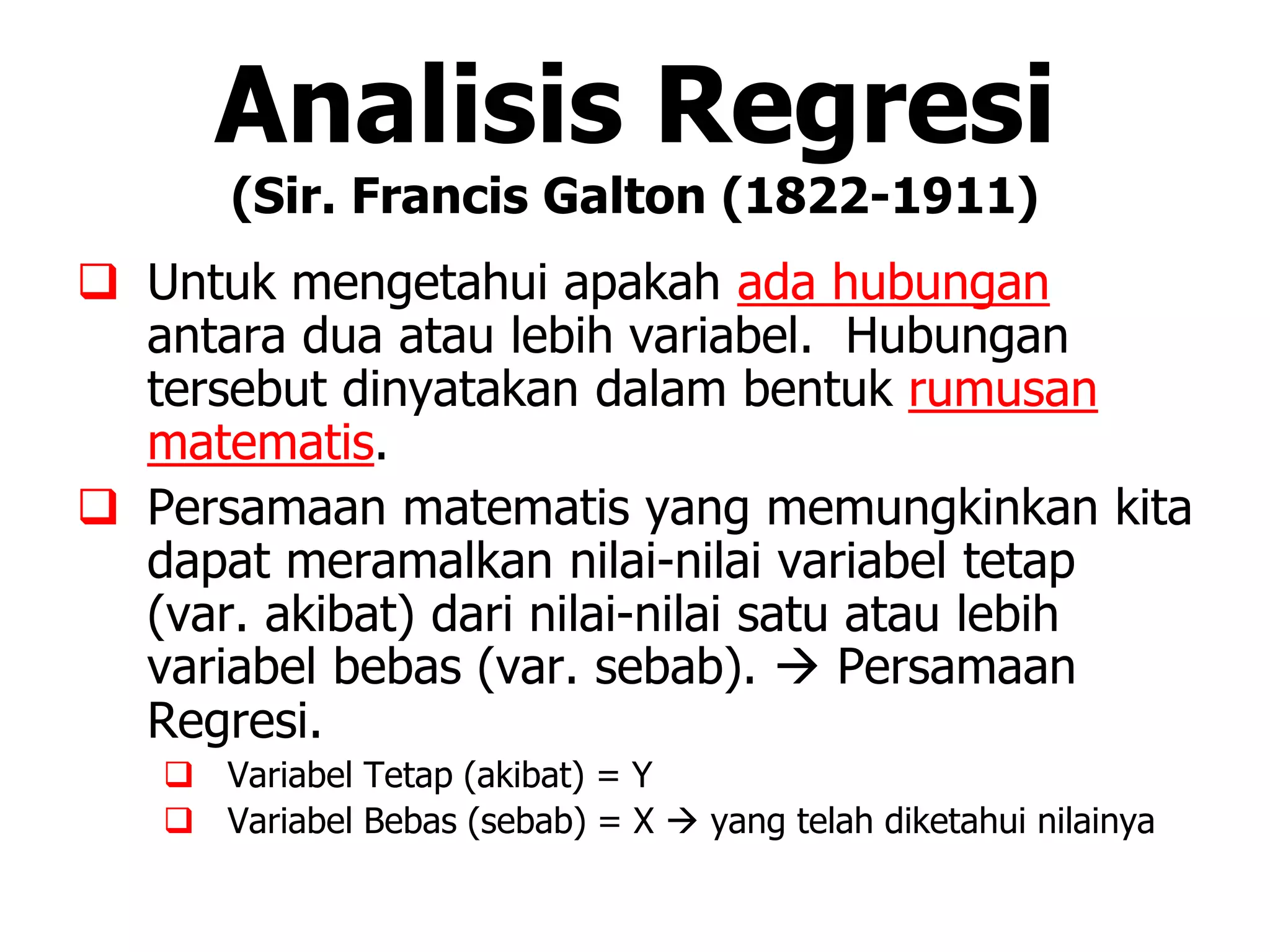 12.analisa regresi | PPTX