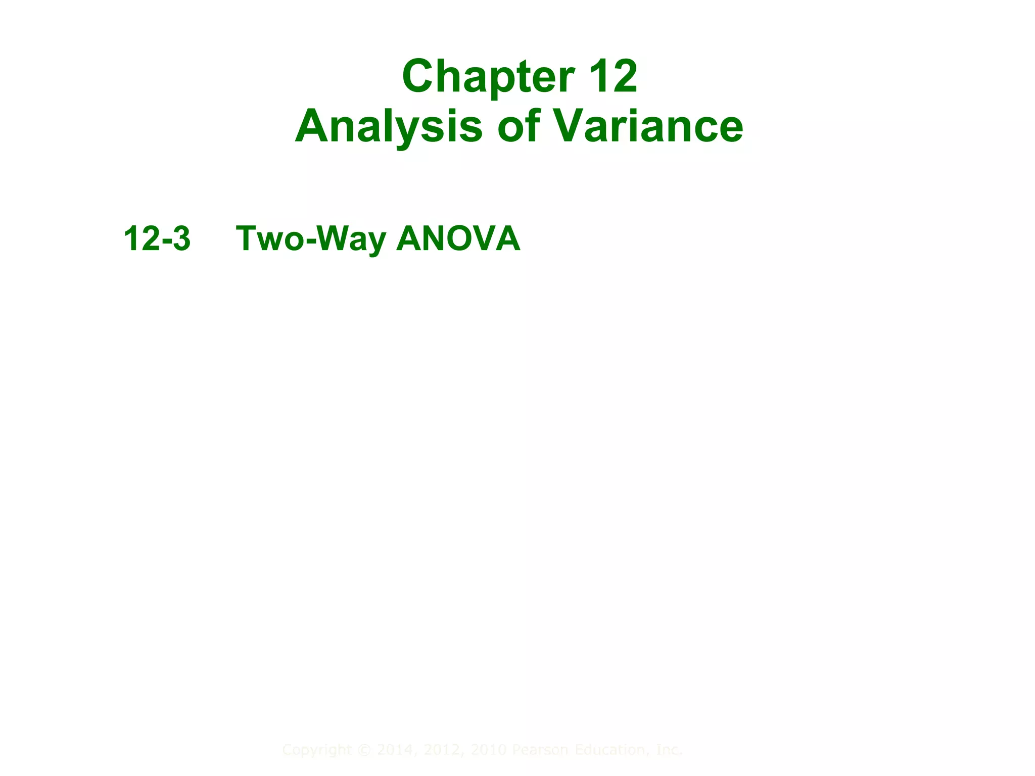 Two Way ANOVA | PPT
