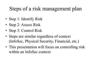 Security risk management | PPTX