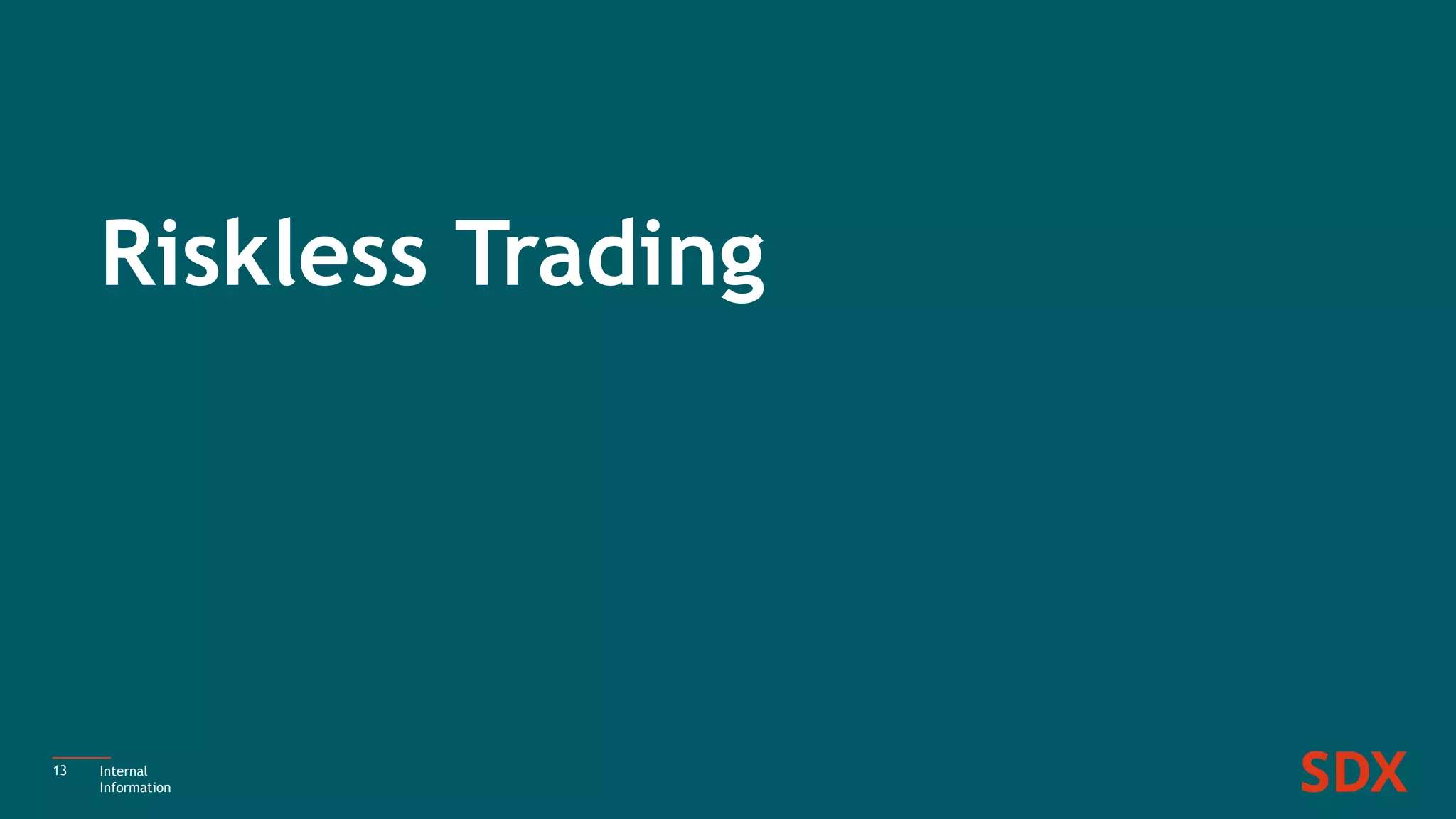 Riskless Trading
13 Internal
Information
 