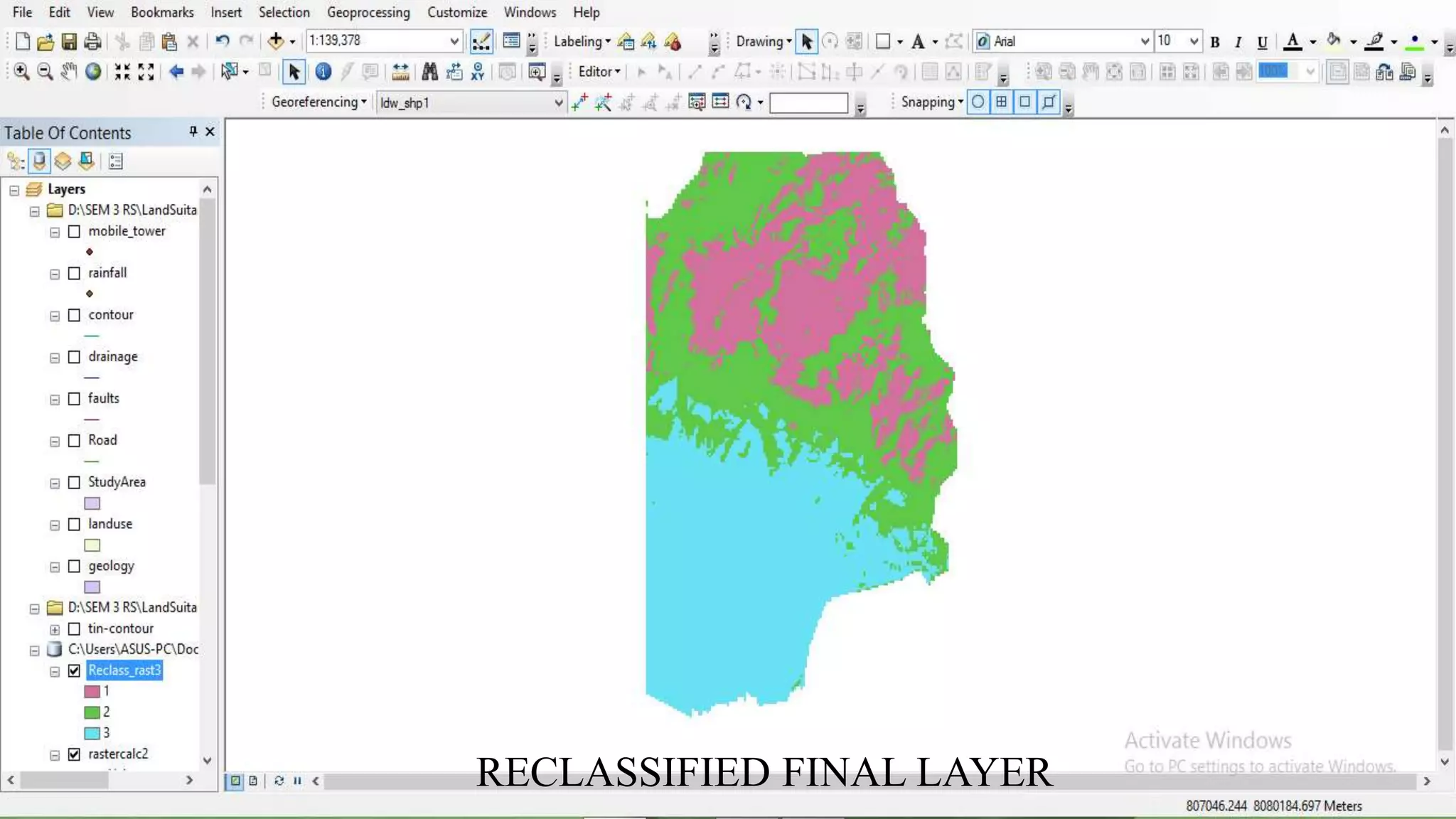 RECLASSIFIED FINAL LAYER
 
